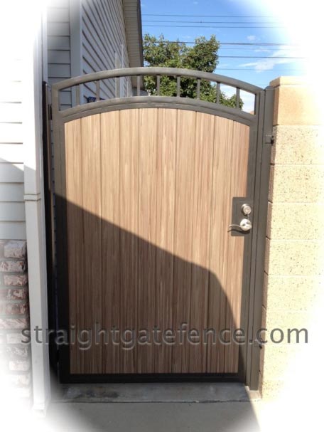 STEEL FRAMED VINYL GATES – Straight Gate Fence Co